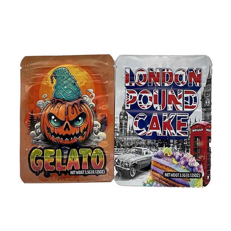 Animated Design 3.5g Mylar Weed Bags